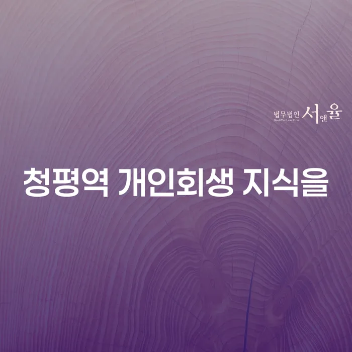 청평역 개인회생 지식을